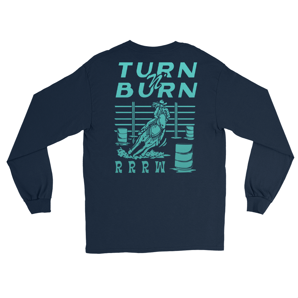 Turn N' Burn Long-Sleeve (navy/teal)