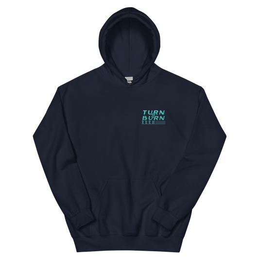 Turn N' Burn Hoodie (navy/teal)