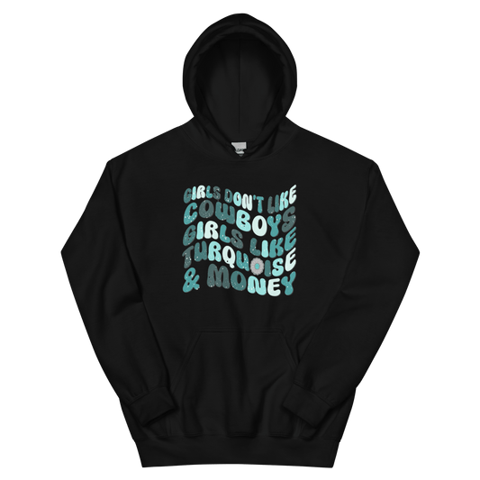 Girls Like Turquoise Hoodie