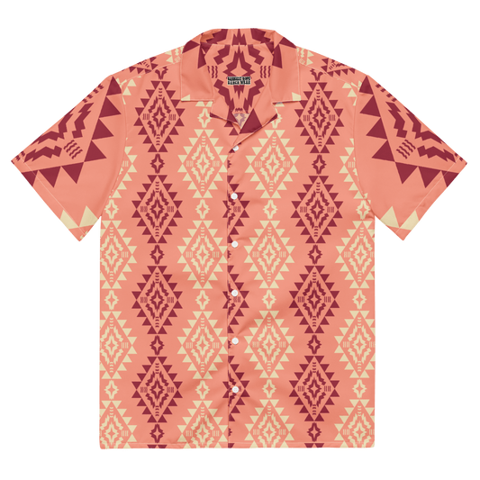 Red and Coral Button-up (short-sleeve)